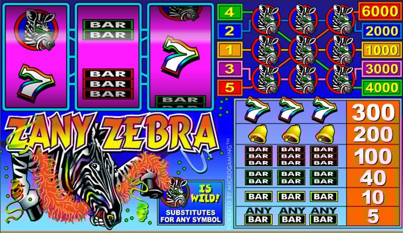 Zany Zebra Slot