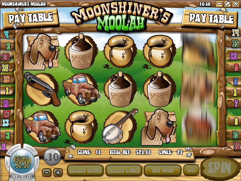 Moonshiner's Moolah Slot