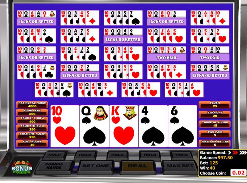 Multi Hand Multi Hand Double Bonus Poker by Betsoft Reviews & Ratings by Real ...