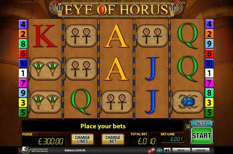 Play Eye Of Horus Slot Game at ICE36