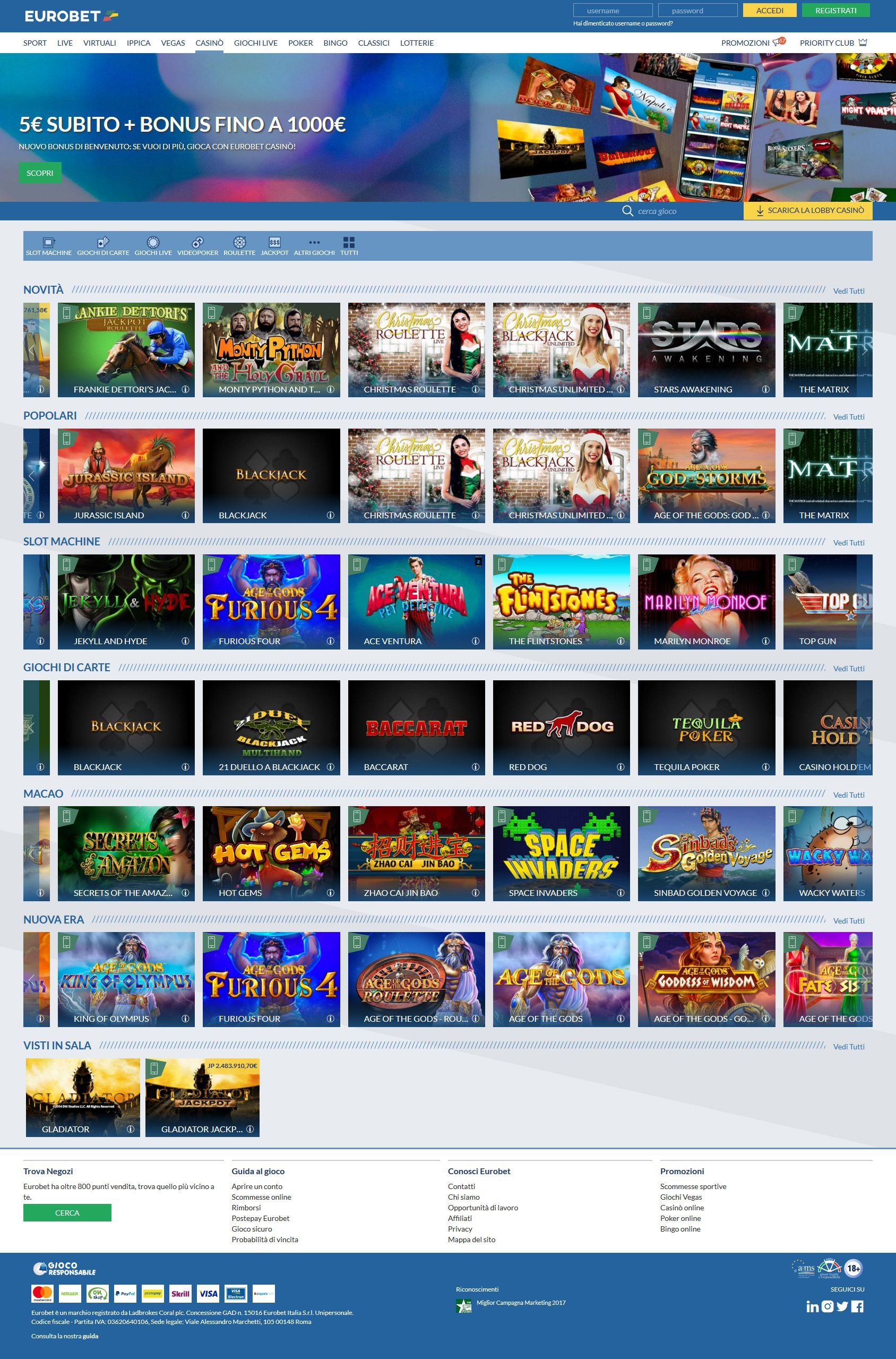 Eurobet Casino (2023) | Review | Games - AskGamblers