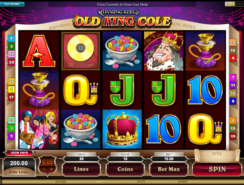 Rhyming Reels Old King Cole Slot