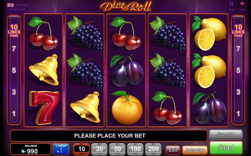 Dice And Roll Slot