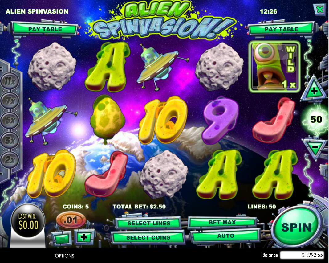 Alien Spinvasion Slot