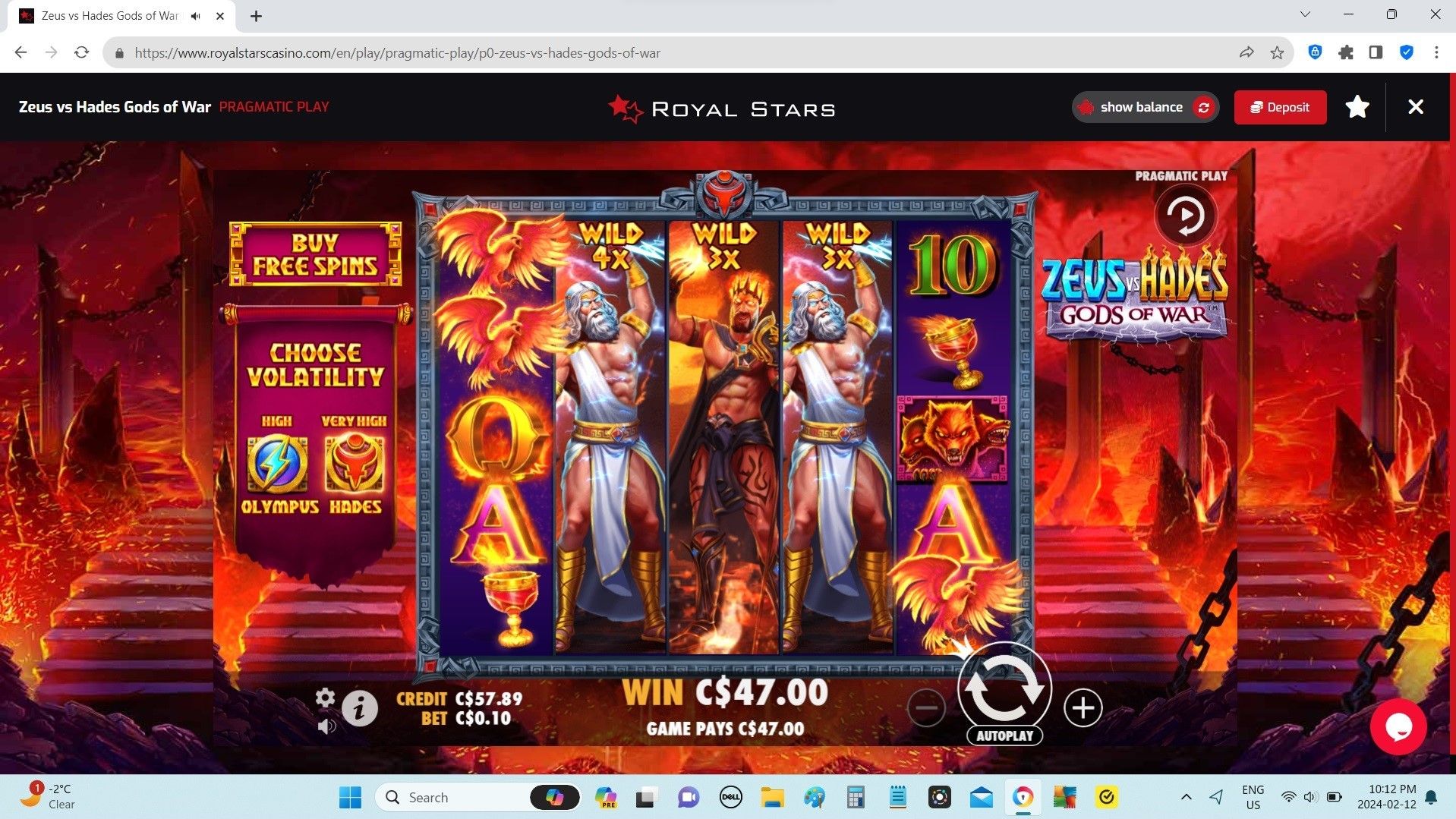 zeus vs hades big win