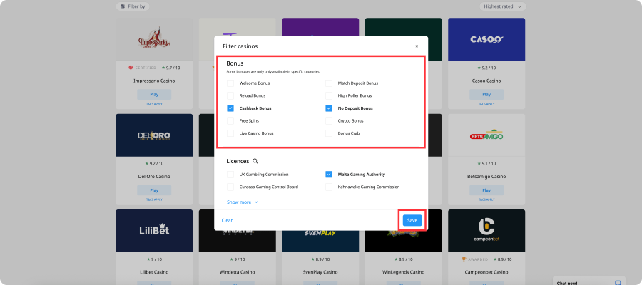 Ricerca Filtri CasinÃ²