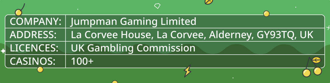 Licencing and jursdiction of Jumpman Gaming Limited casinos