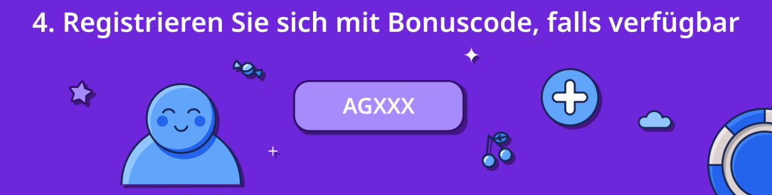 wie erhalten Sie den Bonus ohne Einzahlung Schritte