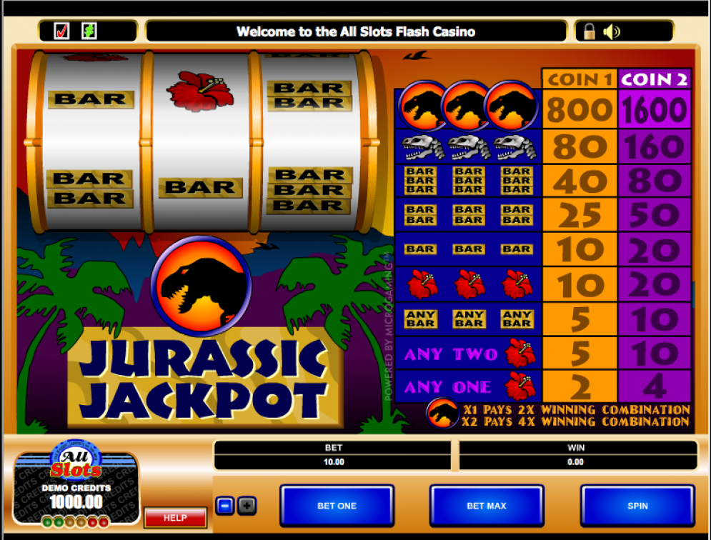 Jurassic jackpot slots