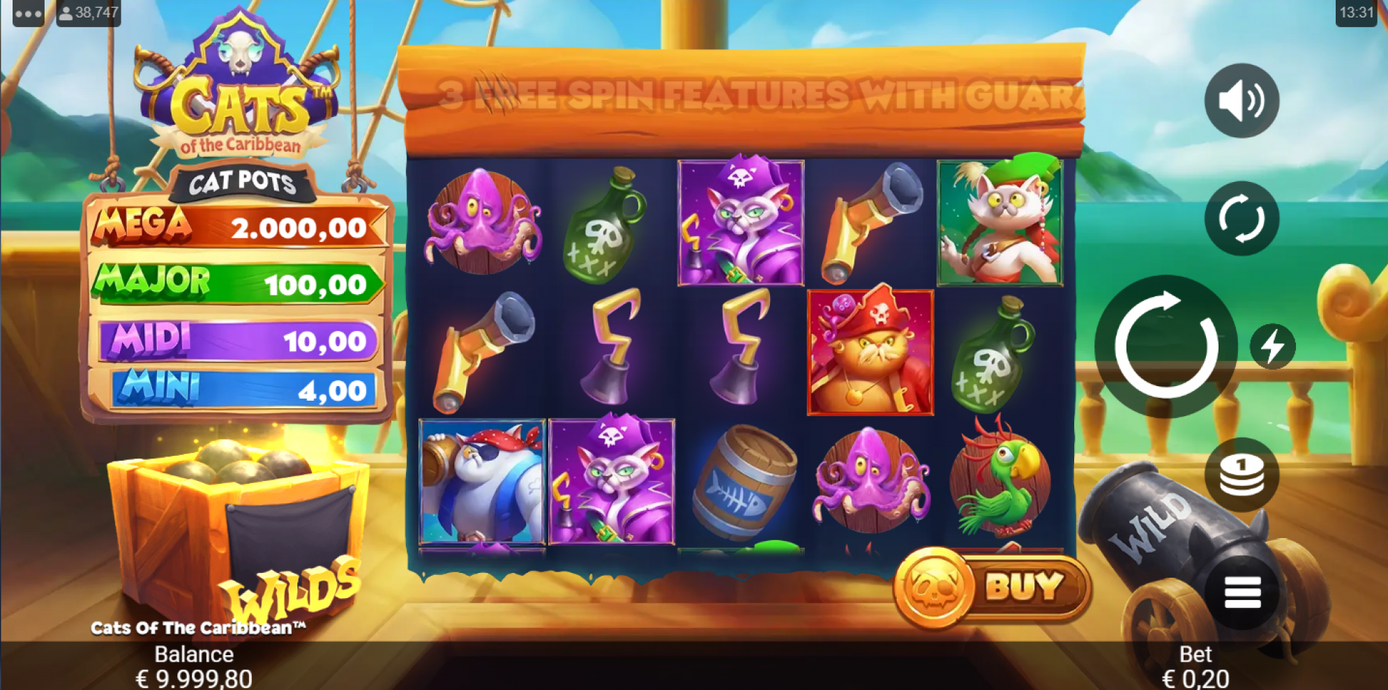 Cats of the Caribbean Slot Review 🥇 (2025) - RTP & Free Spins