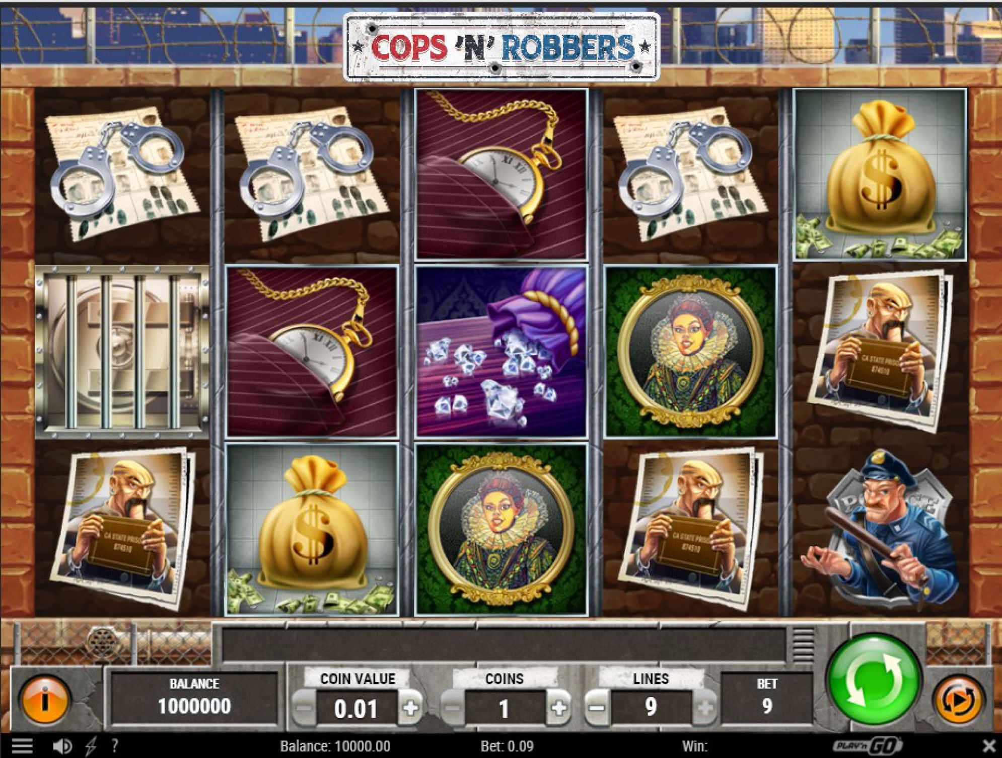 Cops'n'Robbers Slot Review 🥇 (2025) - RTP & Free Spins