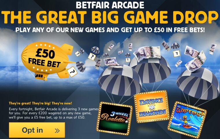 Betfair Arcade Games