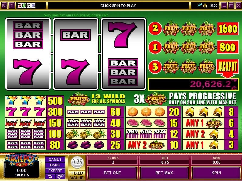 Slot Fruit Fiesta 3 Reel