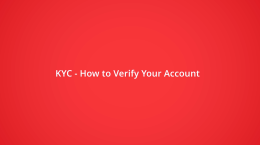 KYC - How to Verify Your Casino Account